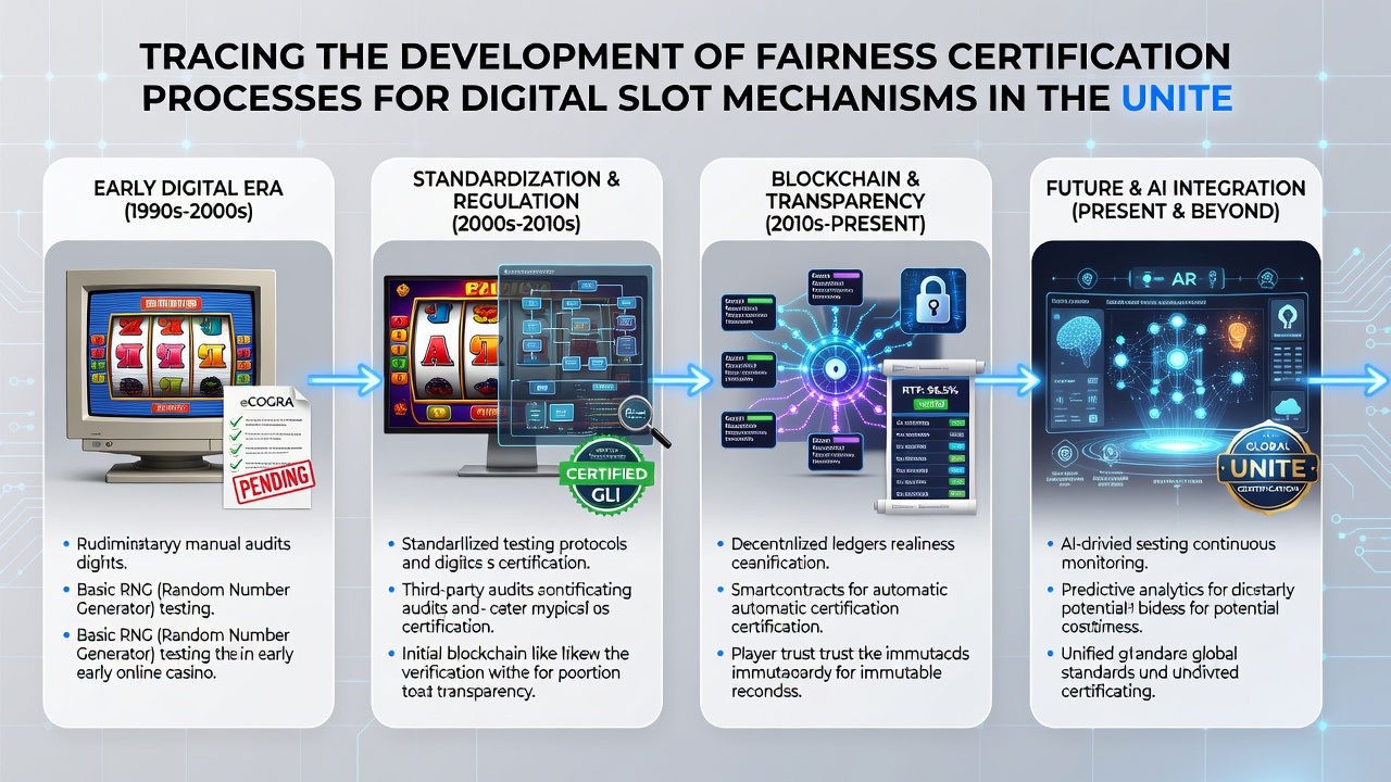 Modern laboratory setup illustrating current fairness testing equipment and certification workflows for digital slot games